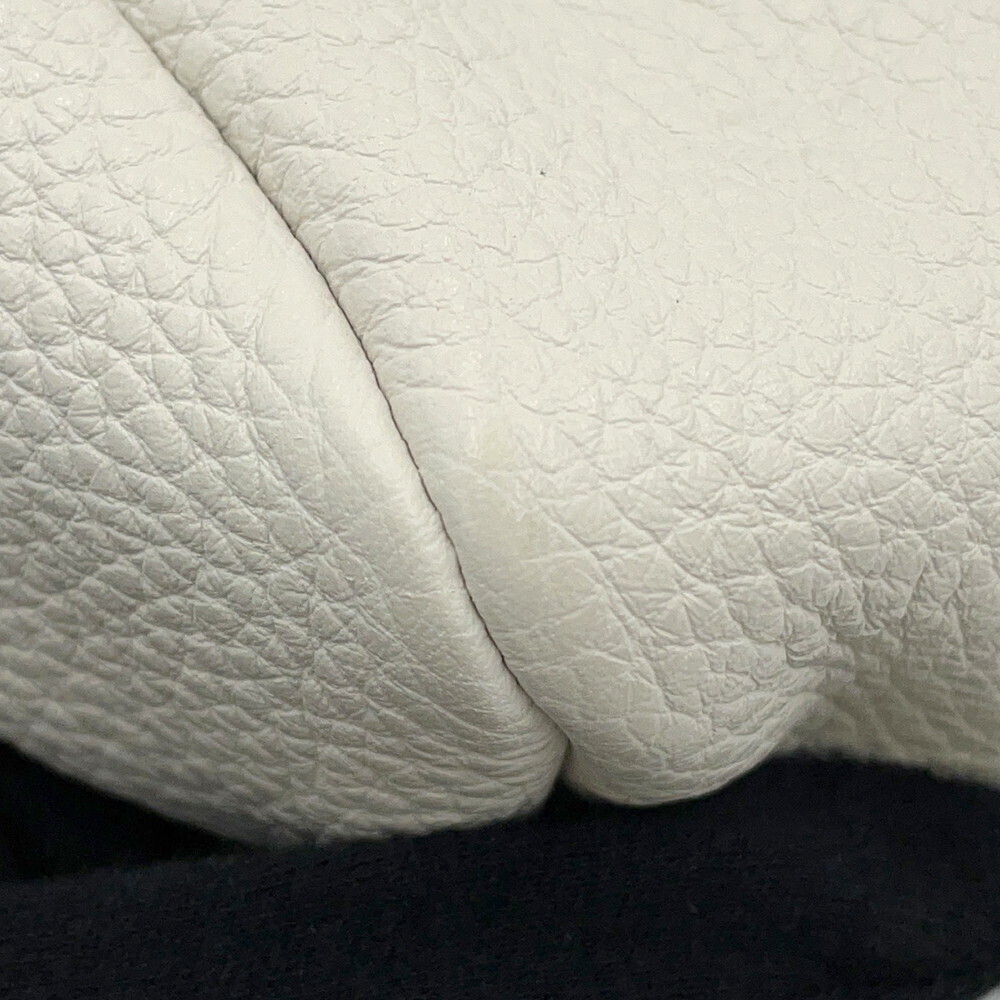 PRADA Triangle Logo Leather Body Bag White - Picture 7 of 7